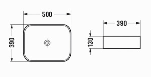 Раковина Azario накладная 500х390х130 цвет черный матовый (AZ-78109MB)