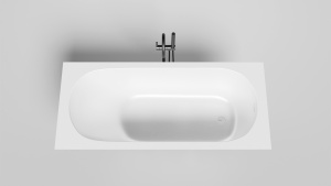 ORNELLA  Kit 170 встраиваемая ванна Размеры: 1700 х 750 х 590/610 мм, S-Stone (Solix), Тип покрытия:Матовое 102421M