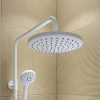 Смеситель с верхним душем и изливом, белый матовый, Ray, IDDIS, RAYWT3Fi06
