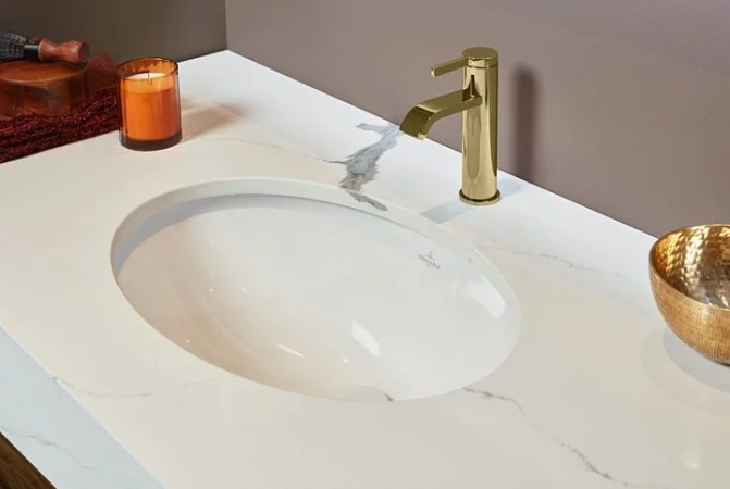 Раковина, Villeroy&Boch, Evana, ширина, мм-615, глубина, мм-415, высота, мм-215, тип установки-встраиваемый под столешницу, отверстия для смесителя-от