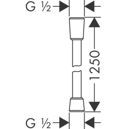 28272000 HG Шланг Isiflex 1,25 м, ½’