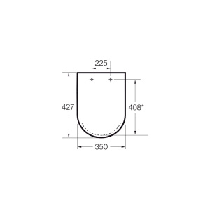 Сиденье с крышкой GAP CLEAN RIM микролифт