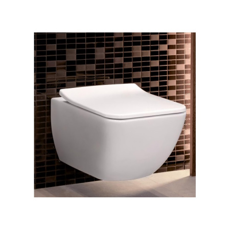Унитаз, Villeroy&Boch, Venticello, безободковый (с открытым смывным краем), тип установки-подвесной, ширина, мм-375, глубина, мм-560, высота, мм-415, 