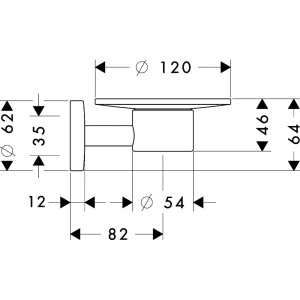 40515000 HG Logis Мыльница стеклянная, с держателем