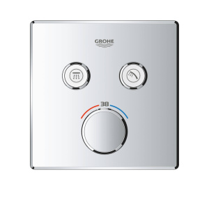29124000 Внешняя часть термостатического смесителя на 2 выхода GROHE Grohtherm SmartControl, хром 
