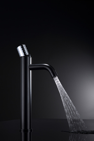 Смеситель STICK для умыв. низ. BLACK TOUCH CHROME