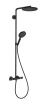 Душевая колонна Hansgrohe Raindance Select S Showerpipe 240 1 jet with PowderRain, черный матовый (27633670)