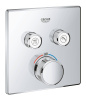 29124000 Внешняя часть термостатического смесителя на 2 выхода GROHE Grohtherm SmartControl, хром 