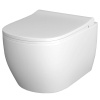 Унитаз подвесной Turavit RONDO 360x515x360 безободковый, с тонким сиденьем микролифт