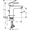71710140 Смеситель Hansgrohe Talis E для раковины с донным клапаном
