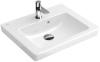 Раковина, Villeroy&Boch, Subway 2.0, ширина, мм-500, глубина, мм-400, тип установки-настенный, отверстия для смесителя-1, перелив-есть, тип перелива-о