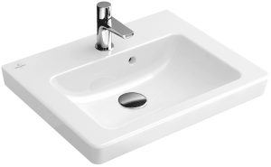 Раковина, Villeroy&Boch, Subway 2.0, ширина, мм-500, глубина, мм-400, тип установки-настенный, отверстия для смесителя-1, перелив-есть, тип перелива-о