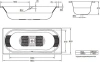 Ванна стальная BLB DUO COMFORT HG 180*80, белая, без отверстий для ручек, без ножек