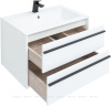 Тумба для раковины Aquanet Lino 70 (2 ящ.) белый матовый (доп.раковина Электра 70)