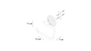Бумагодержатель без крышки Retro