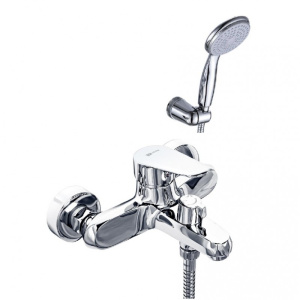 Смеситель Lemark Point LM0314C для ванны, с коротким изливом, хром