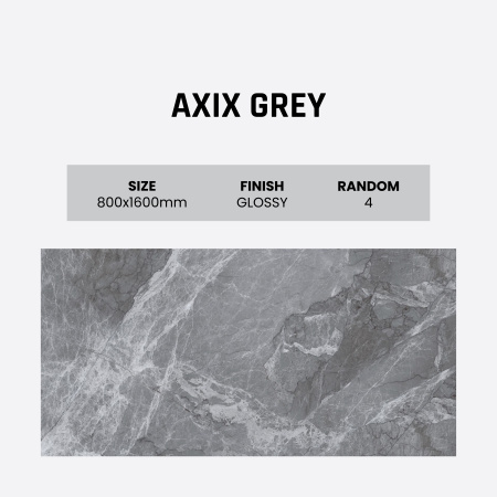 Керамогранит Axix Grey Glossy 80*160