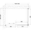 Душевой уголок Vegas Glass ZP+ZPV 130*100 07 01 профиль матовый хром, стекло прозрачное