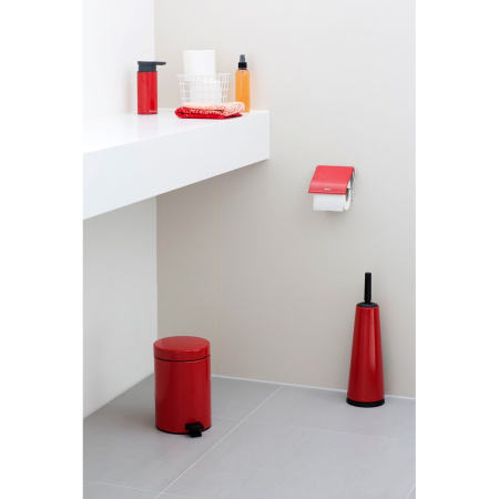 107849 Brabantia Туалетный ершик с держателем / 12,2х42 / металл / красный 