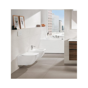 Унитаз, Villeroy&Boch, Venticello, безободковый (с открытым смывным краем), тип установки-подвесной, ширина, мм-375, глубина, мм-560, высота, мм-415, 