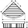 4171000 HG Logis Universal угловая корзина
