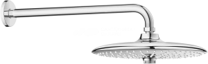 Верхний душ с душевым кронштейном 38 см Grohe Euphoria 260 SmartContro 26458000 хром