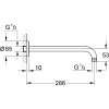 28576000 GROHE  Rainshower Душевой кронштейн модерн 