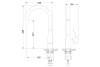 Смеситель Lemark Linara LM0405C для кухни с высоким поворотным изливом, хром