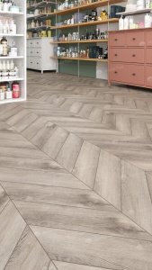 Alpine Floor LVT  Дуб Исида Chevron 555×127×2,5 мм (1.974м2), 28шт (14А+14B)