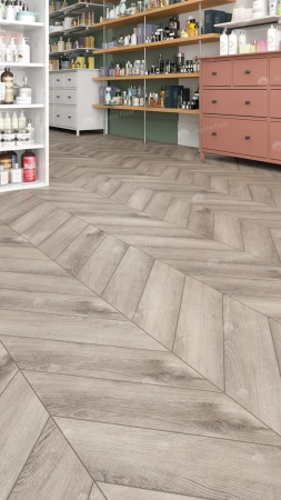 Alpine Floor LVT  Дуб Исида Chevron 555×127×2,5 мм (1.974м2), 28шт (14А+14B)