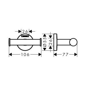 41725000 HG Logis Universal двойной крючок