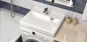 Раковина Стайл V50D1 (сигн.бел.) Granit MARR MARRBAXX, кронштейн в комплекте, сифон в комплекте 