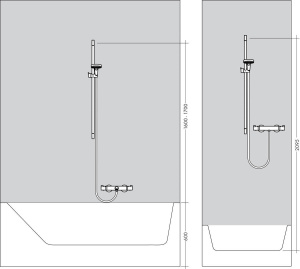 26657400 Душевой гарнитур Hansgrohe Crometta 100 Vario Uni 
