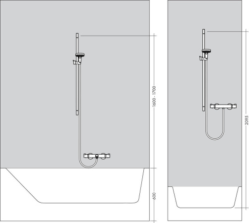 26657400 Душевой гарнитур Hansgrohe Crometta 100 Vario Uni 
