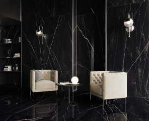 Бордюр Empire Calacatta Black Listello 7,2*80