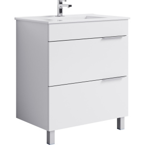БРИГ 75 Тумба на ножках, два ящика с умывальниками QUADRO 75/ГГРАНД 75 (Ш75хВ85,5хГ47)
