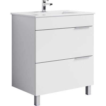 БРИГ 75 Тумба на ножках, два ящика с умывальниками QUADRO 75/ГГРАНД 75 (Ш75хВ85,5хГ47)