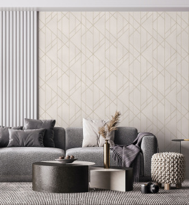 Обои WALLSECRET COMFORT  Винил на флизелиновой основе 1,06*10м, Белый мотив