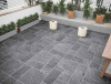 Керамогранит Brasilian Nero Decor 01 R10 matt 12мм 29,8*29,8