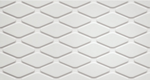 Плитка настенная 3D White Rhombus Matt 30,5*56