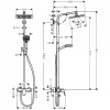 27284000 HG Crometta E 240 1jet Showerpipe с однорычажным смесителем