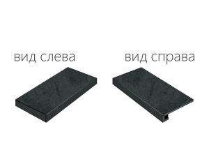 Ступень угл. правая Материя Титанио  33*60