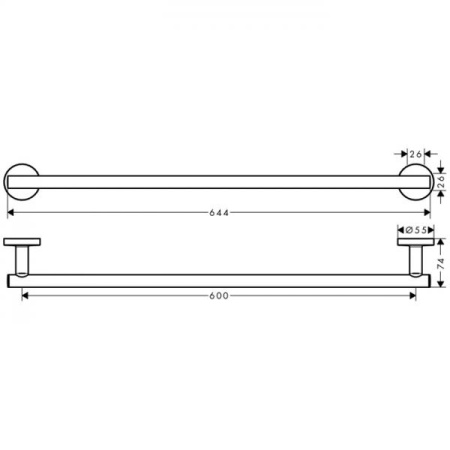41716000 HG Logis Universal держатель для банного полотенца