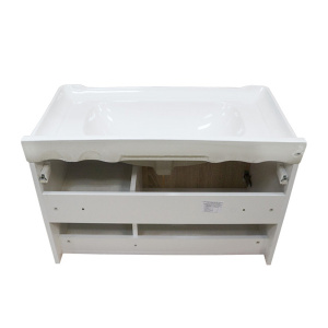 COMFORTY Тумба-умывальник "Рига-80" дуб сонома с раковиной COMFORTY 9335-80