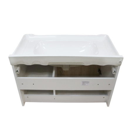 COMFORTY Тумба-умывальник "Рига-80" дуб сонома с раковиной COMFORTY 9335-80