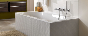 Ванна, Villeroy&Boch, Oberon, ширина, мм-1700, глубина, мм-750, высота, мм-450, водоизмещение (л)-135, тип установки-встраиваемый, форма-прям-я+ножки