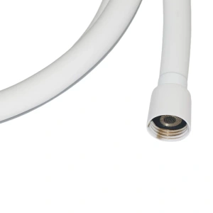 Шланг для душа, белый матовый, силиконовый, 1,2м, Optima Home, IDDIS, OPH12WLi19