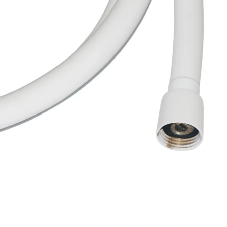Шланг для душа, белый матовый, силиконовый, 1,2м, Optima Home, IDDIS, OPH12WLi19