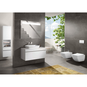 Унитаз, Villeroy&Boch, Venticello, безободковый (с открытым смывным краем), тип установки-подвесной, ширина, мм-375, глубина, мм-560, высота, мм-415, 