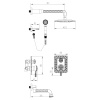 Смеситель Lemark Jasmine LM6622B для ванны и душа встраиваемый с дополнит. 1-функц. лейкой, бронза